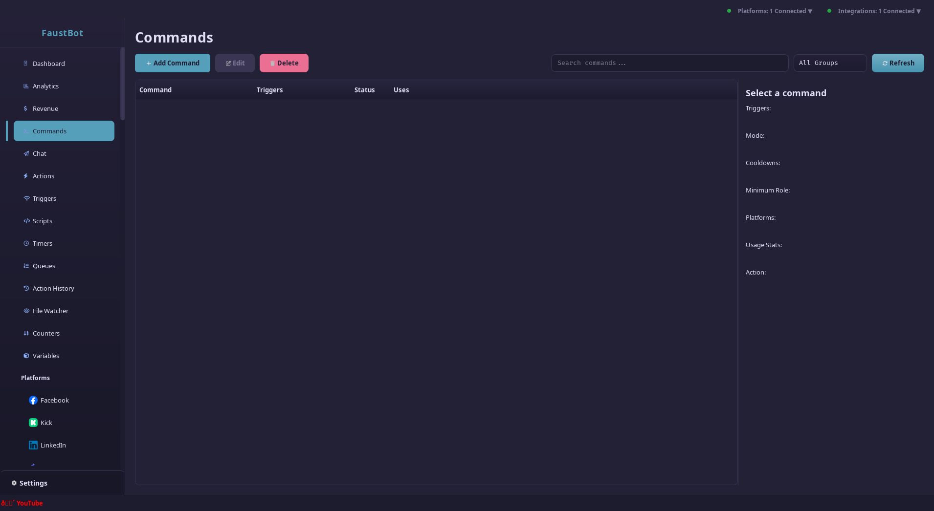 Command action linking